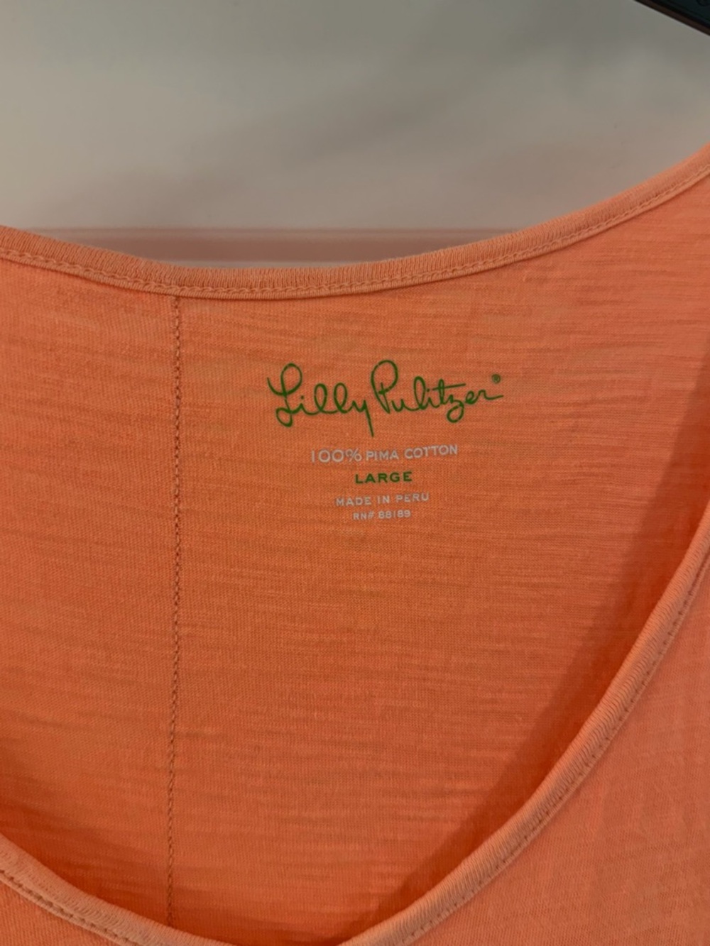 Lilly Pulitzer Sunrise Orange Mona Top | Large - Picture 5 of 7